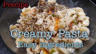 Yummy Pasta Recipe  Easy Ingredients  Creamy Pasta [upl. by Alyakem]