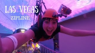 Downtown Las Vegas Zipline  Slotzilla [upl. by Ttevy433]