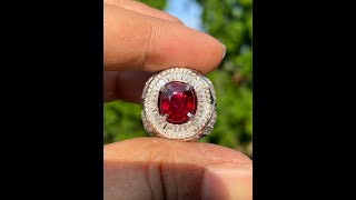 Natural 314ct red rubellite tourmaline mirip ruby [upl. by Llerrehs59]