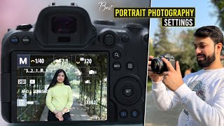 Best Camera Settings For Portrait Photography [upl. by Thirion278]