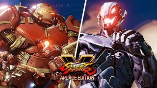 Street Fighter 5 AE  HULKBUSTER vs ULTRON Marvel Gameplay PC Mod  1080p 60ᶠᵖˢ HD ✔ [upl. by Ackler]