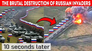 Ukraine ARMY Destroys a Huge russian CONVOY with precise hits The Best Moments [upl. by Nevarc]