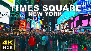 4K HDR New York Times Square Walk  December 2023 [upl. by Baskett961]