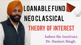 Loanable Fund Theory of Interest haben Sie Institute  Dr Harjeet Singh [upl. by Yesmar734]