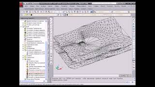 GeoniCS 2015 Врезка поверхности в поверхность AutoCAD ТОПОПЛАНситуация рельеф [upl. by Gahl]