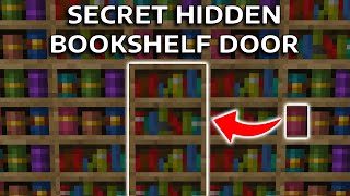 MINECRAFT  SUPER SECRET HIDDEN BOOKSHELF DOOR JAVA [upl. by Aliab]