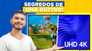 DU7700  A TV mais vendida da SAMSUNG tem um BOM SISTEMA Melhor que Android TV Testes e funçōes [upl. by Anelac]