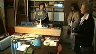 Beata Tyszkiewicz visits Beksińskis atelier 1989 [upl. by Ahilam]