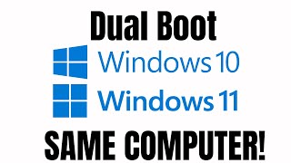 How To Dual Boot Windows 10 and Windows 11 Tutorial [upl. by Hazlett]