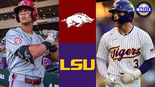 5 Arkansas vs 1 LSU Highlights  Doubleheader Game 2  2023 College Baseball Highlights [upl. by Standush]