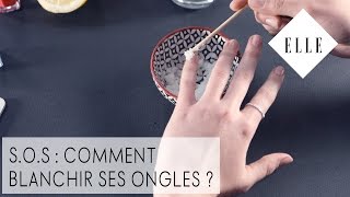 SOS  Comment blanchir ses ongles I ELLE Manucure [upl. by Loferski]