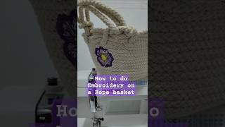 Beyond Basic Embroidery Techniques for Rope Baskets [upl. by Blackmun]