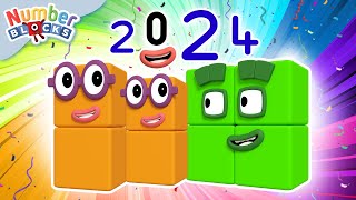 HAPPY NEW YEAR 2024 🎉  Numberblocks 123  Nursery Rhymes amp Kids Songs  Full Episodes [upl. by Urita196]