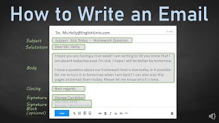 How to Write an Email [upl. by Ehsom]