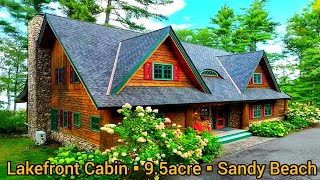 Wisconsin Lakefront Cabins For Sale  95 acres  Waterfront Homes For Sale  Wisconsin Real Estate [upl. by Bevin111]