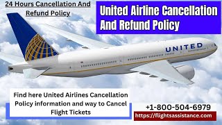 United Airline Cancellation Policy  How to get refund on cancelled flight [upl. by Yecnuahc967]