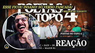 O MELHOR DE TODOS POETAS NO TOPO 4 REAÇÃO [upl. by Stanwinn]