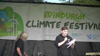 Dylan Hamilton speaking at the Edinburgh Climate Festival 2019 [upl. by Steffen]