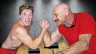 I Trained Like a Pro Arm Wrestler for 24 Hours [upl. by Olinde]