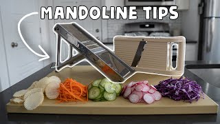 How To Use A Mandoline Slicer Tips and Tricks [upl. by Hoopen]