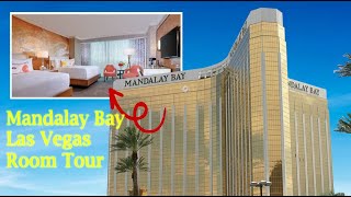 Mandalay Bay Las Vegas Resort 2 Queens Room Tour 🇺🇲 [upl. by Manly]