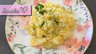 Kartoffelsalat ohne Mayonnaise  wenige Zutaten super lecker [upl. by Nosa]