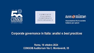 Corporate governance in Italia analisi e best practices [upl. by Harwell]