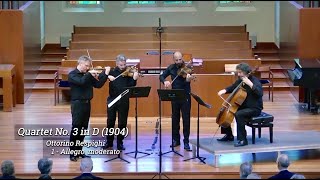 Quartetto di Cremona Respighi Quartet No 3 in D [upl. by Ataeb]