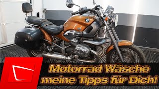 Motorrad richtig reinigen  meine Tipps  Vorwäsche Felgenwäsche und Insekten entfernen [upl. by Noletta826]