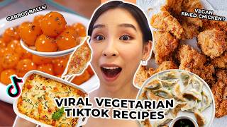 I Tried Viral TikTok Vegetarian Recipes 🥗 [upl. by Speroni]