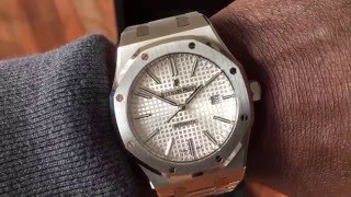 Audemars Piguet Royal Oak 15400 Unboxing [upl. by Nelleyram]