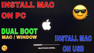 How to install MacOS Mojave on Any windows pclaptop install MacOs dual boot windows [upl. by Arramahs]