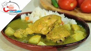 Pollo con Papas en Salsa Verde [upl. by Llydnek]