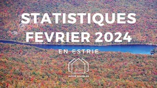 STATISTIQUES IMMOBILIÈRES de lEstrie pour le mois de fevrier 2024 dans lEstrie 🚀  Immobilier [upl. by Pauline370]