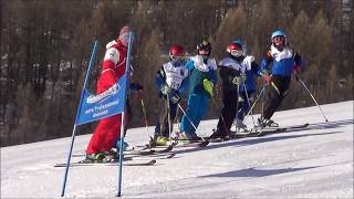 Course de ski  U 10 à Puy aillaud le 10 février 2018  Ski Club QUEYRAS  Ceillac [upl. by Oilla]