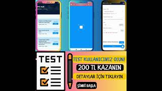 200 TL Kazanmak İstermisiniz Test Kullanıcımız Olun 200 TL Kazanın [upl. by Montagu]