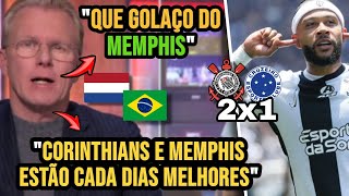 TV HOLANDESA EMPOLGOU COM GOLAÇO DE MEMPHIS DEPAY E CORINTHIANS 2X1 CRUZEIRO PELO BRASILEIRÃO [upl. by Notslar]