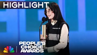 Billie Eilish Wins the Peoples TV Performance  Peoples Choice Awards 2024  NBC [upl. by Jemina]