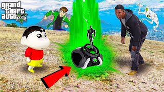 GTA 5  Franklin and Shinchan Finds Ben 10 Malayalam [upl. by Yroger]