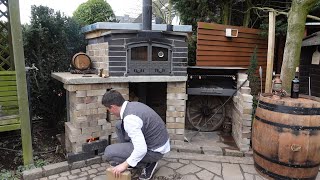 Gartenküche selber bauen  mit Grill  mit Backofen  mit Raketenofen [upl. by Lehar114]