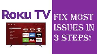 How To Fix Almost All Roku TV IssuesProblems in Just 3 Steps  Roku Not Working Restart Update [upl. by Fronniah]