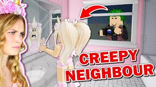 I CAUGHT My Neighbour STALKING ME In Bloxburg Roblox [upl. by Nosrak]