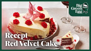 Red Velvet Cake  Recept  Big Green Egg [upl. by Hazmah]