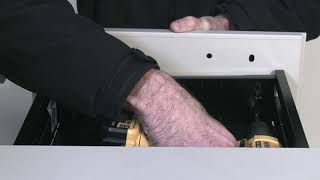 How to replace drawer front on a Pedestal unit  by Bisley How To [upl. by Hersh]