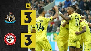 Toney scores on return to Newcastle  Newcastle 33 Brentford  Premier League Highlights [upl. by Eecart]