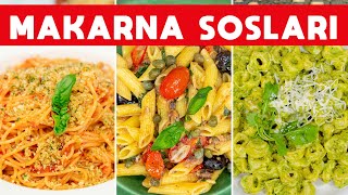 🍝 Hep Aynı Sosu Yapmaktan Sıkılanlara Ferhat Şeften 5 Farklı Makarna Sosu Tarifi  SOSLAR B2 [upl. by Seow]