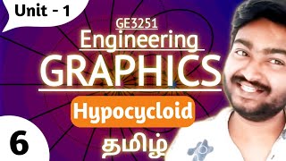 Hypocycloid in Tamil Engineering Graphics GE3251 Anna University Syllabus in Tamil [upl. by Cavil]