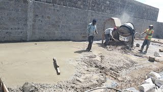 Foundation slab preparation for a 3 bedroom Precast house [upl. by Dreher]