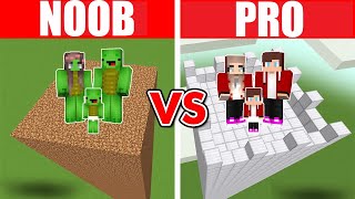 Minecraft NOOB vs PRO SAFEST SECURITY TOWER BUILD CHALLENGE TO PROTECT FAMILY [upl. by Onaireves]