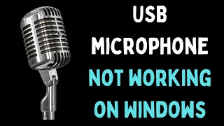 How to Fix USB Microphone Not Working on Windows 11 [upl. by Nollie]